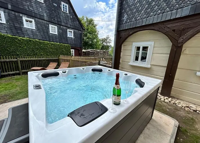 Whirlpool & Sauna - Ornella Im Zittauer Gebirge شقة *